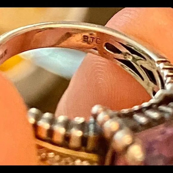 Sale!! Samuel Benham BJC Sterling Silver And 14K Size 7. - Picture 4 of 6